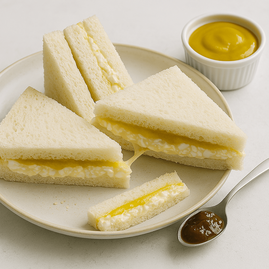 Golden Piccalilli Egg Mayo Sandwich - 8:22