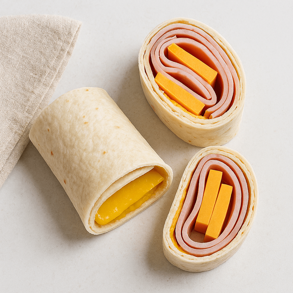 Golden Piccalilli Ham and Cheese Wrap - 8:22