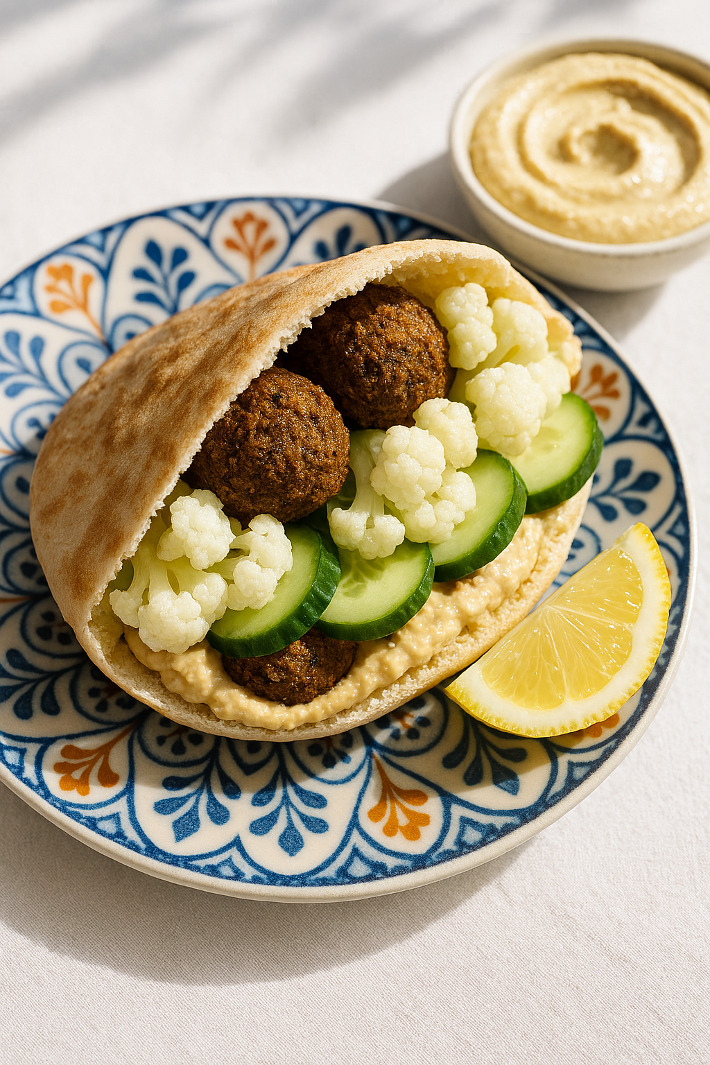 Pickled Cauliflower Falafel Pitta - 8:22