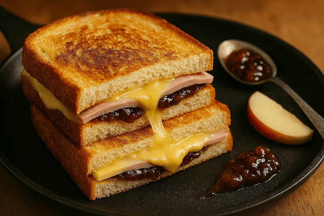 Sweet Brown Pickle Cheddar Toastie - 8:22