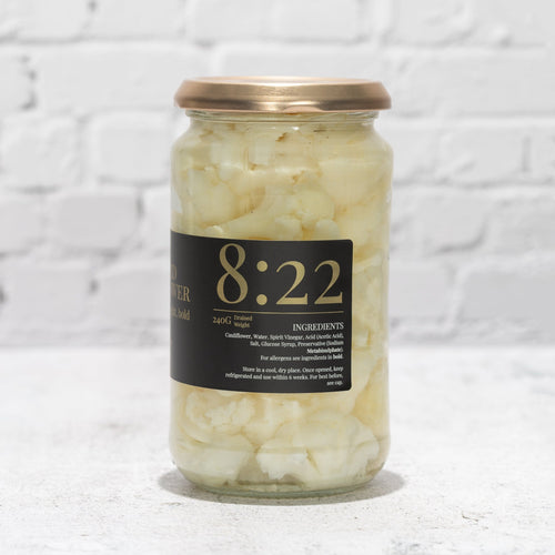 8:22 Pickled Cauliflower - Small - Batch Veg Pickle 439g - 8:22