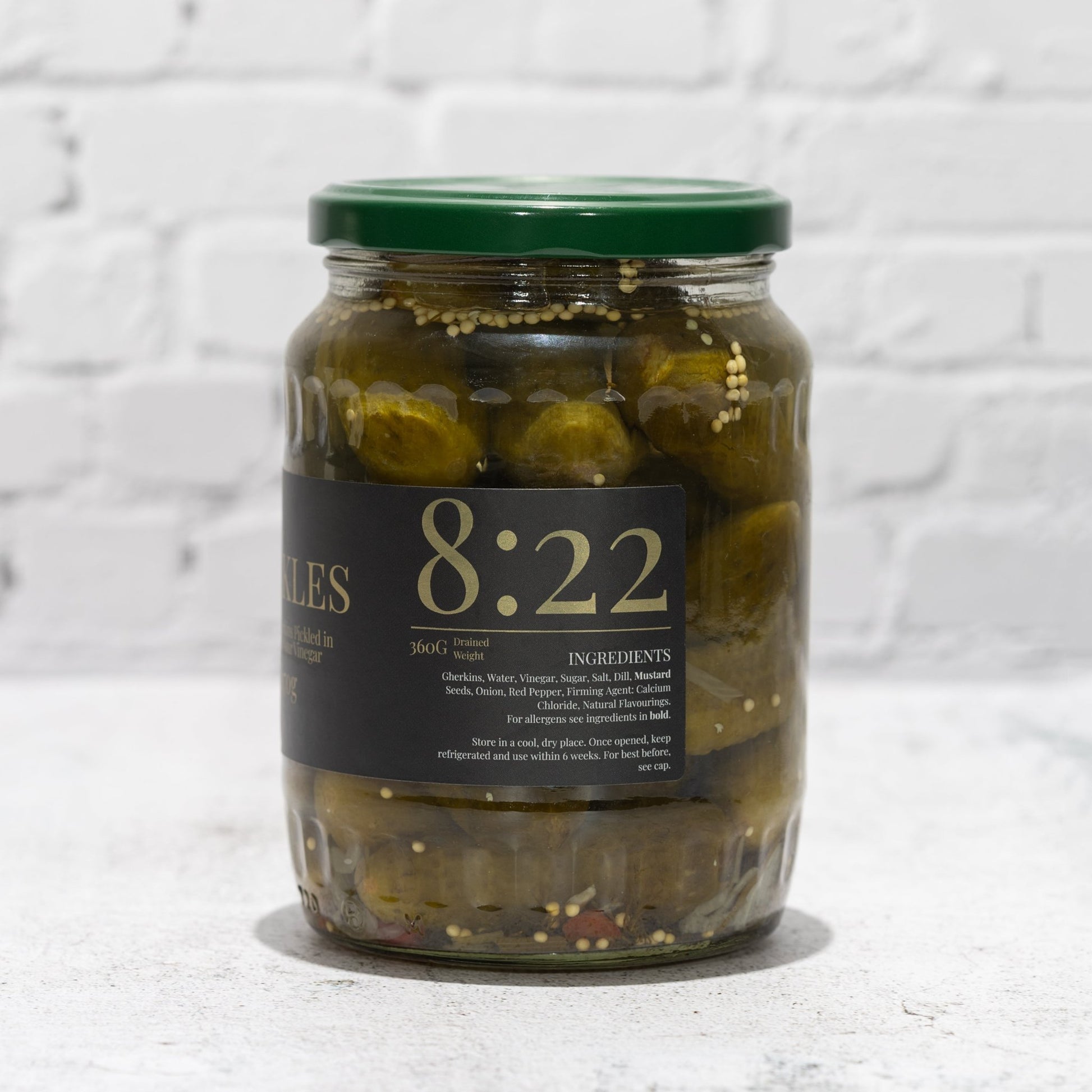 8:22 Pickles – Whole Sweet & Sour Gherkins | 670g - 8:22