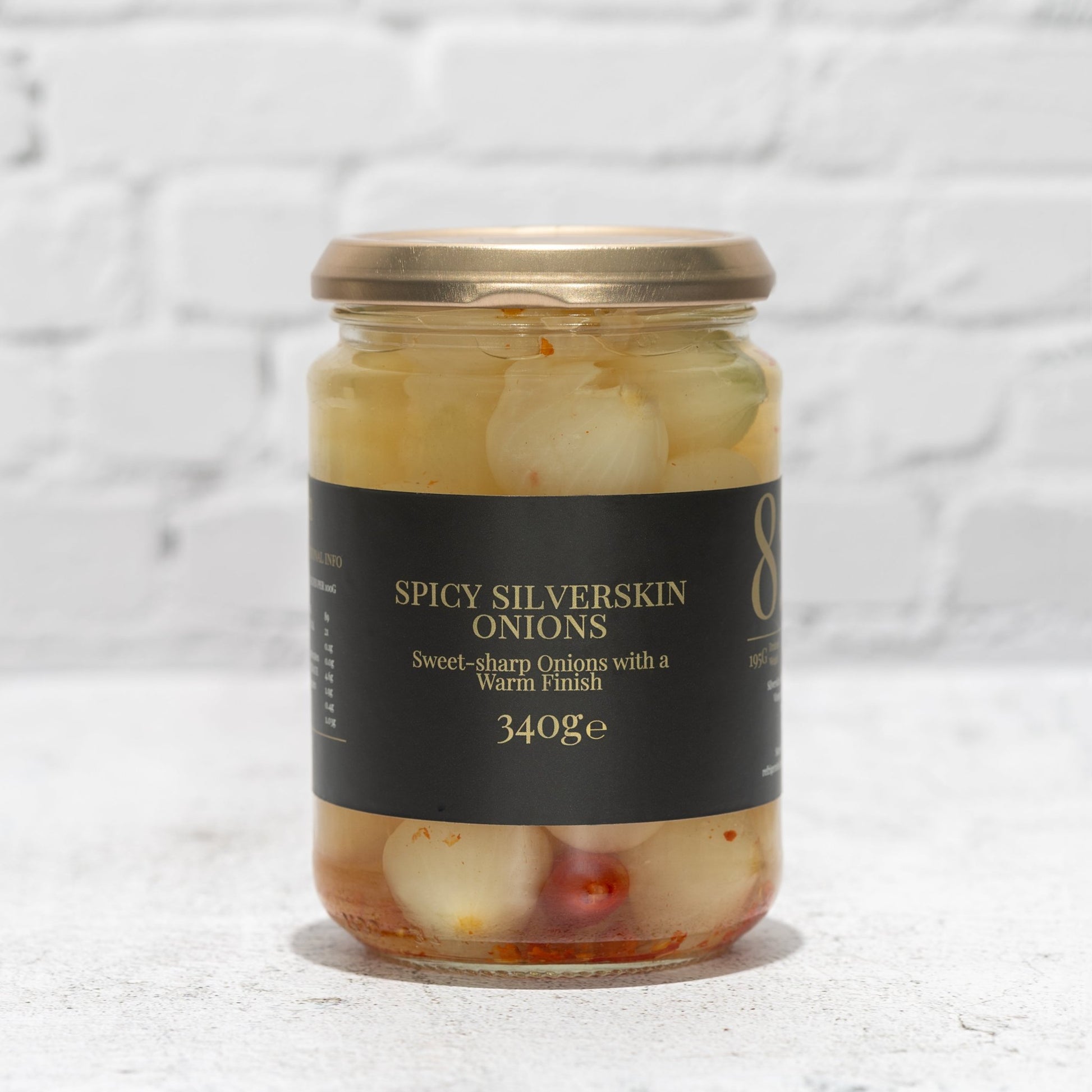 8:22 Spicy Silverskin Onions 340g - 8:22