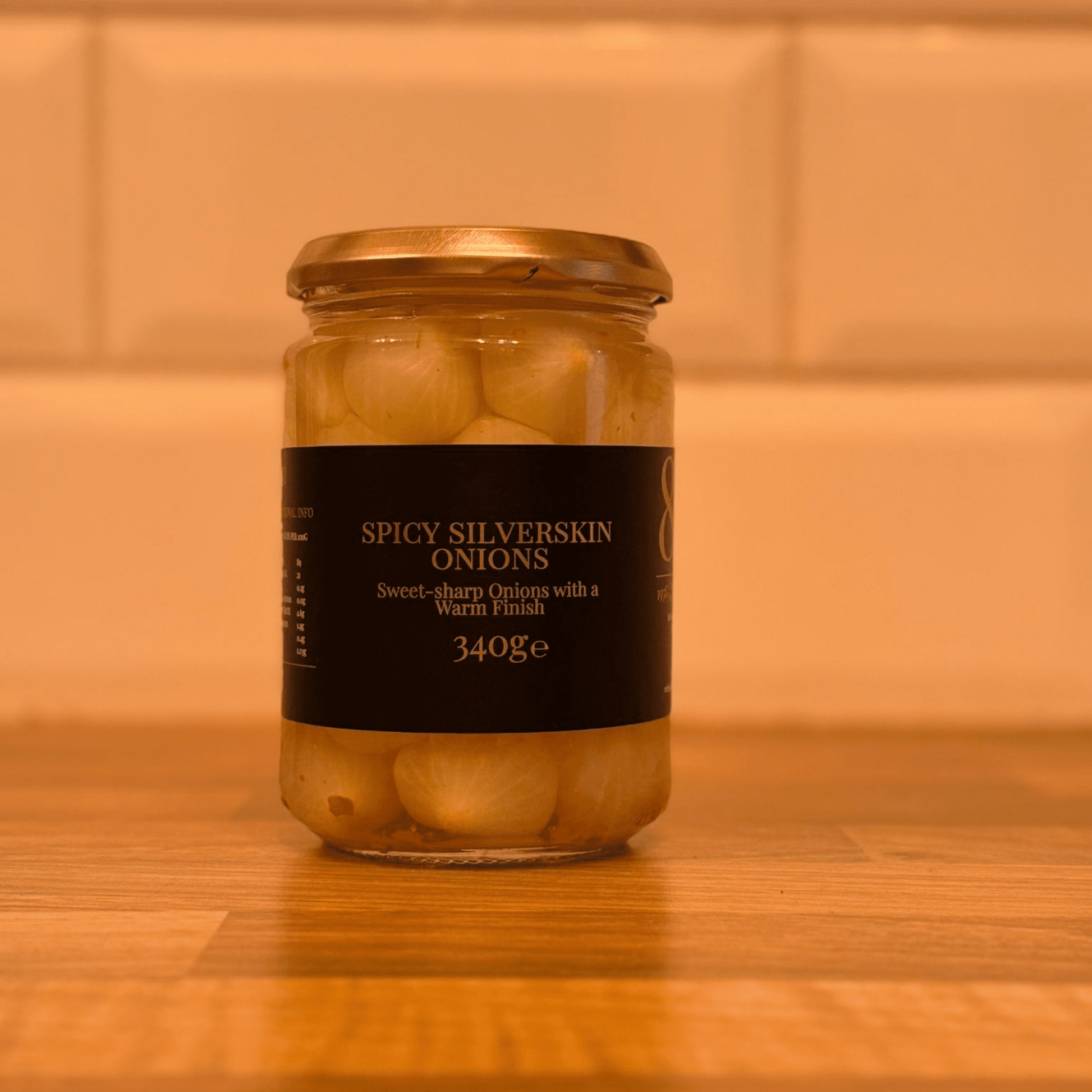 8:22 Spicy Silverskin Onions 340g - 8:22